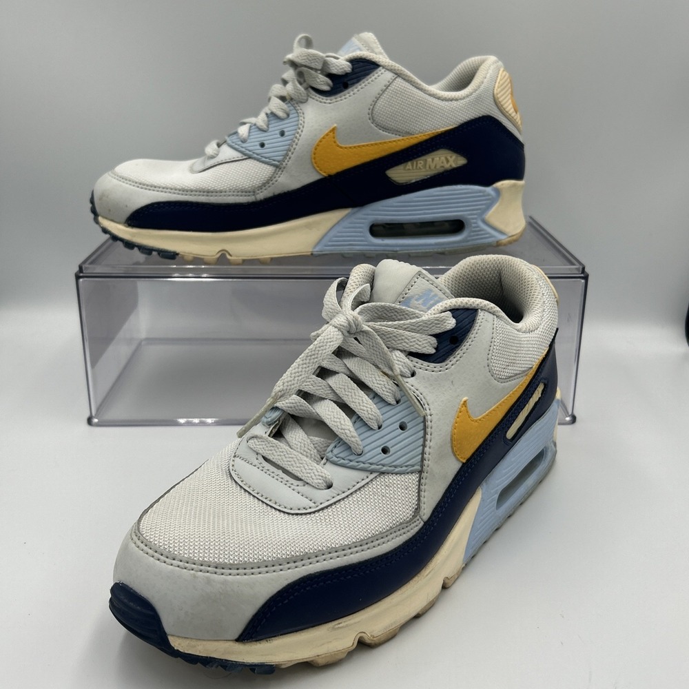 Nike Air Max 90 Essential Pure Platinum-Yellow Ochre Sz 8.5‎ [AJ1285-008]